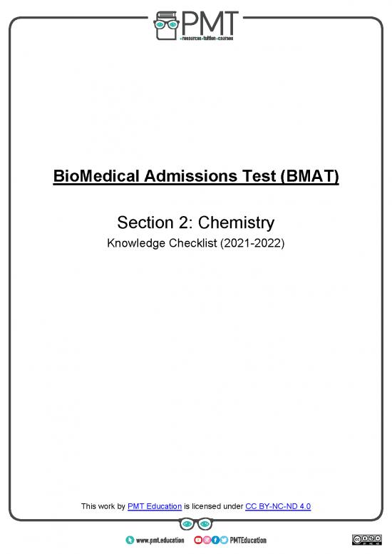 picture_Knowledge Checklist   Section 2 Chemistry   Bmat 2021 2022