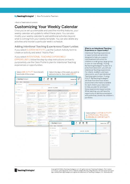 picture Weekly Schedule Printable Pdf 193675 | Myteachingstrategies How To Guide For Teachers Customizing Weekly Calendar