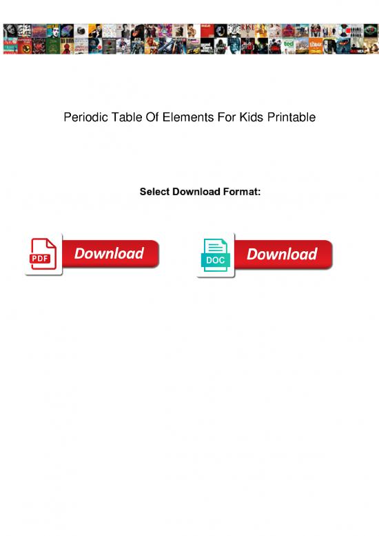 picture1_Periodic Table Pdf 194989 | Periodic Table Of Elements For Kids Printable
