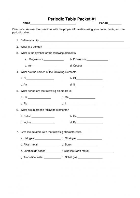 picture Pdf Printable Periodic Table 195057 | Periodic Table Packet Ssmgz5 248fdno