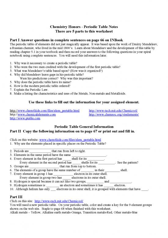 picture Pdf Printable Periodic Table 195062 | Ptable Honors 1