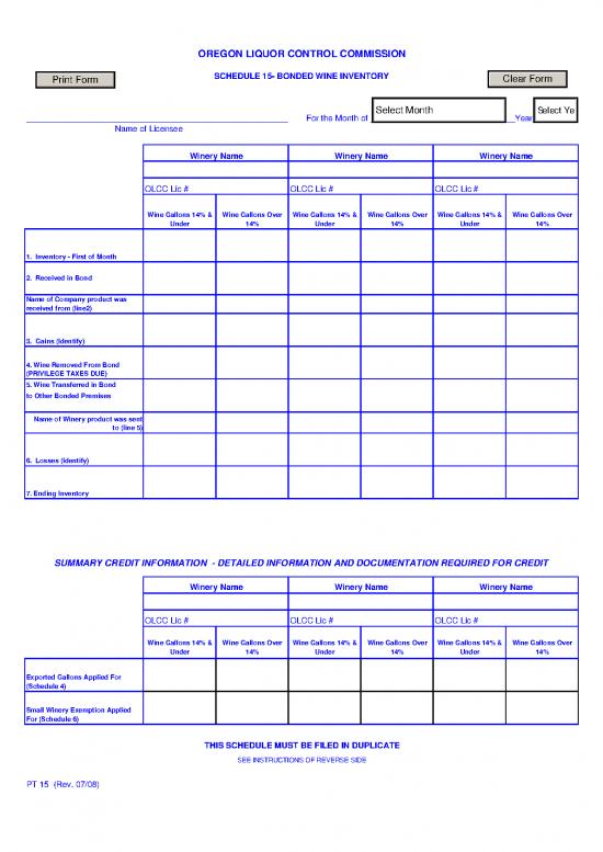 picture1_Printable Inventory Form 194360 | Schedule 15 Bonded Wine Inventory