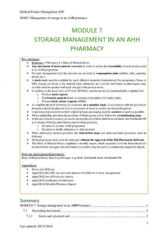 picture Printable Inventory Form 194339 | Sopmod7 Storage Management In An Aah Pharmacy