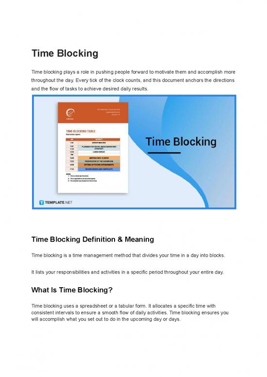 picture1_Time Blocking Template Pdf 193576 | Time Blocking Pdf