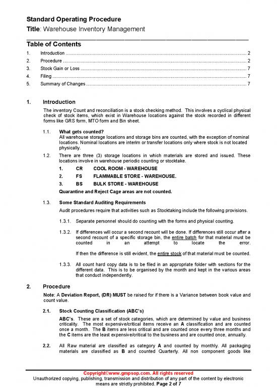 picture Printable Inventory Form 194289 | War 025 Warehouse Inventory Management Sample