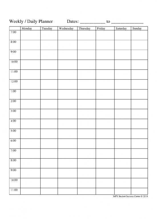 picture_Weekly Planner With Study Period Details And Instructions