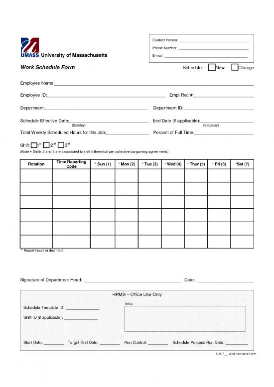 picture Weekly Schedule Printable Pdf 193944 | Work Schedule Form