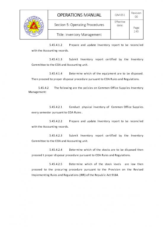Printable Inventory Form 194169 45 Inventory Management Procedure