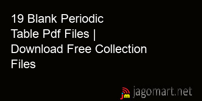 picture 19 Blank Periodic Table Pdf Files | Download Free Collection Files