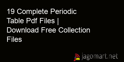 picture 19 Complete Periodic Table Pdf Files | Download Free Collection Files