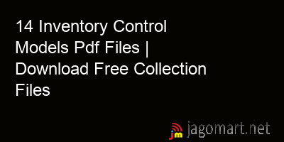 picture 14 Inventory Control Models Pdf Files | Download Free Collection Files