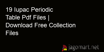 picture 19 Iupac Periodic Table Pdf Files | Download Free Collection Files
