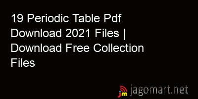 picture 19 Periodic Table Pdf Download 2021 Files | Download Free Collection Files