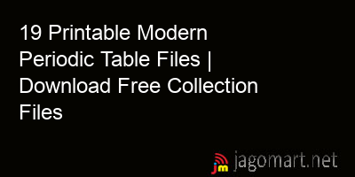 picture 19 Printable Modern Periodic Table Files | Download Free Collection Files