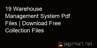 picture 19 Warehouse Management System Pdf Files | Download Free Collection Files