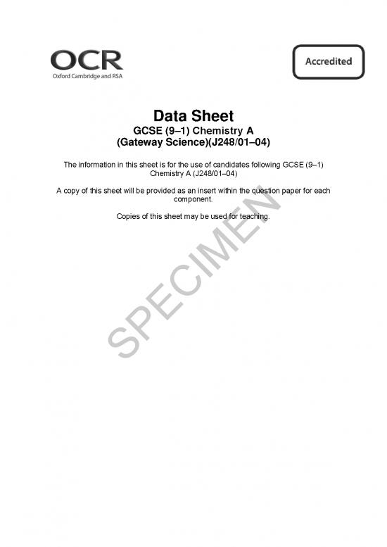 picture Pdf Printable Periodic Table 195824 | 261355 Data Sheet Gateway Science Suite Chemistry A