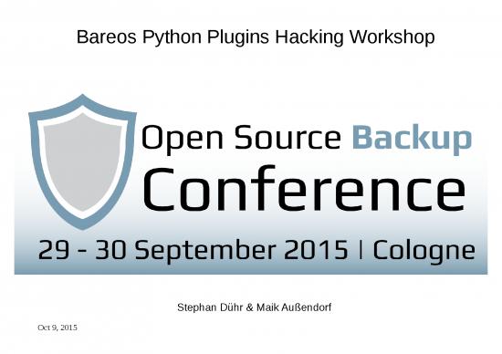 picture Hacking With Python Pdf 196084 | Bareos Python Plugins Hacking Workshop