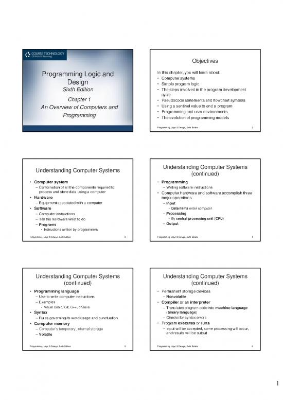 picture Steps In Computer Programming Pdf 196725 | Ch01 Ppt