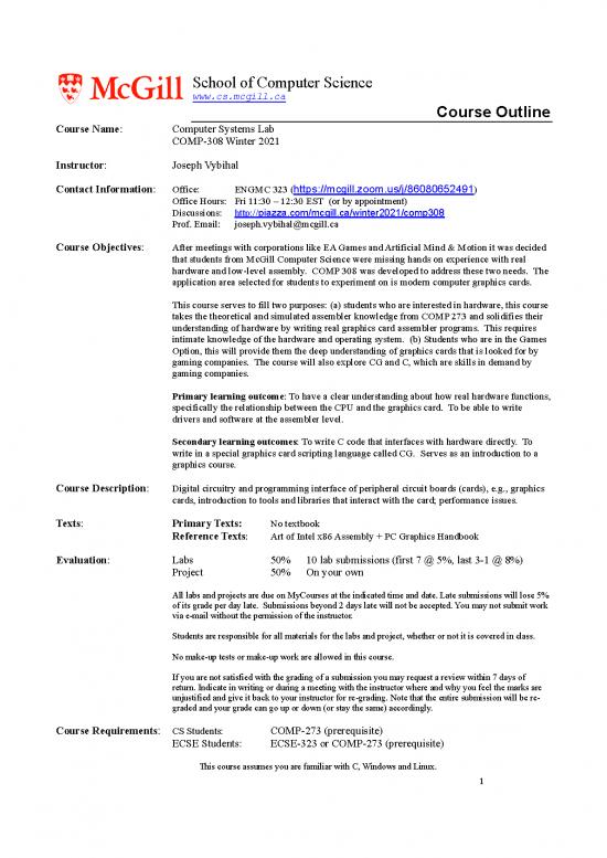 picture Computer Science Thesis Pdf 197077 | Comp308courseoutline