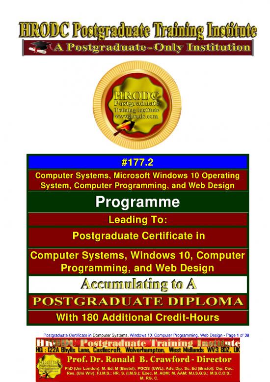 picture1_Pdf Certificate Online 197674 | Computer Systems Microsoft Windows 10 Operating System Computer Programming Web Design Postgraduate Certificate Dubai Kl London Abuja And Online