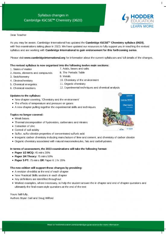 picture1_Pdf Printable Periodic Table 195667 | Final Syllabus Changes In Cambridge Igcse™ Chemistry (0620) Author Letterional Igcse Chemistry Author Letter Hm5