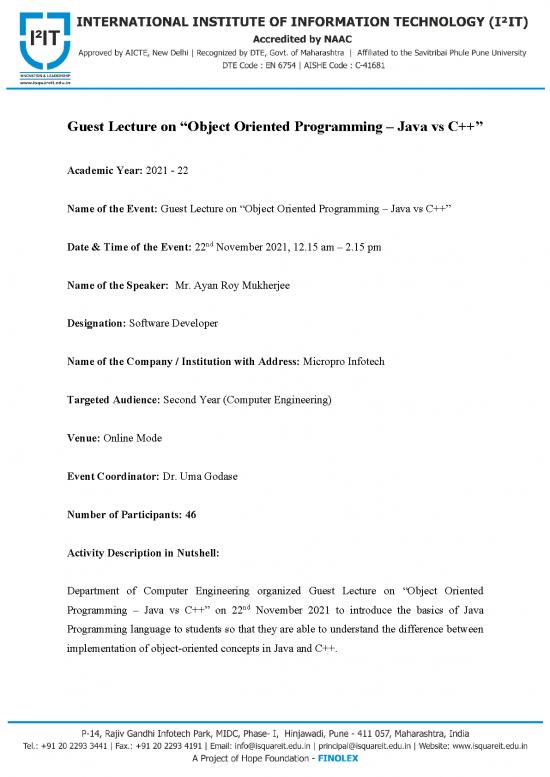 picture1_Object Oriented Programming Java Pdf 197806 | Object Oriented Programming – Java Vs C