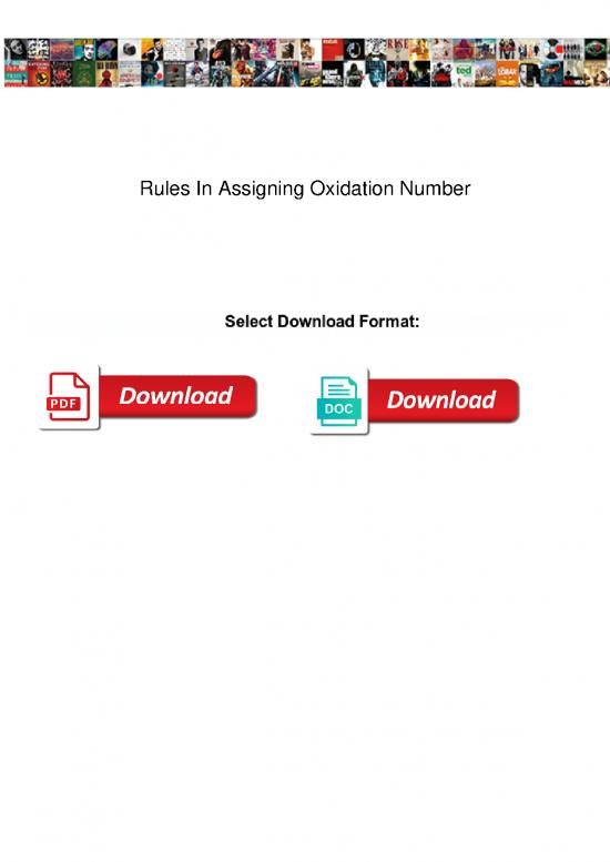 picture_Rules In Assigning Oxidation Number