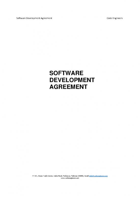picture Software Development Agreement Pdf 197855 | Software Agreement Document