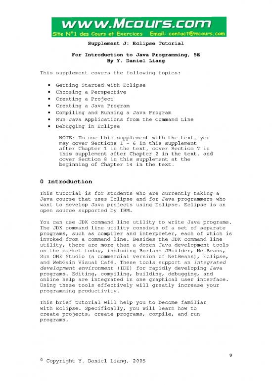 picture1_Java Tutorial Pdf 197964 | Supplement J Eclipse Tutorial For Introduction To Java Programming 5e