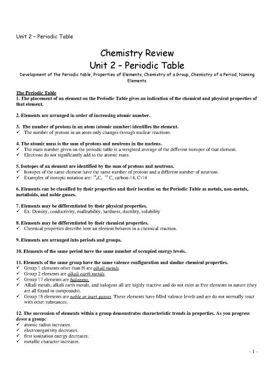 picture Pdf Printable Periodic Table 195776 | Unit 02   The Periodic Table