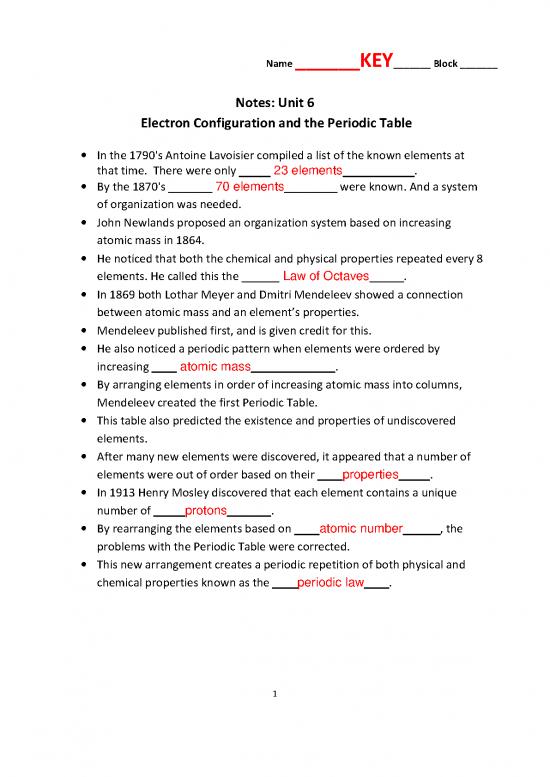 picture1_Pdf Printable Periodic Table 195728 | Unit 6 Notes Student Packet Key
