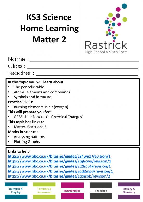 picture_Pdf Printable Periodic Table 195864 | Week Beginning 20 20 Year 8 Matter 2 Working From Home Booklet