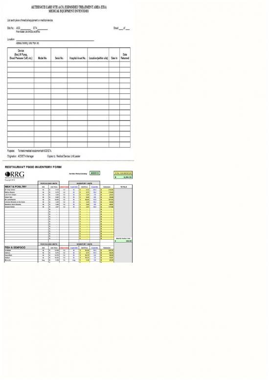 Restaurant pdf 196497 inventory template for restaurant