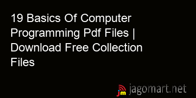 picture 19 Basics Of Computer Programming Pdf Files | Download Free Collection Files
