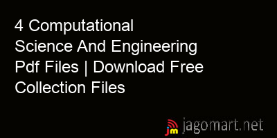 picture 4 Computational Science And Engineering Pdf Files | Download Free Collection Files