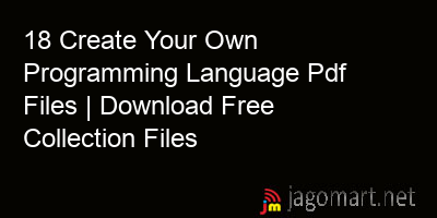 picture 18 Create Your Own Programming Language Pdf Files | Download Free Collection Files