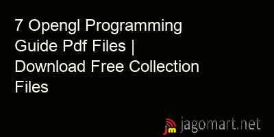 picture 7 Opengl Programming Guide Pdf Files | Download Free Collection Files