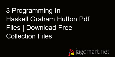 picture 3 Programming In Haskell Graham Hutton Pdf Files | Download Free Collection Files