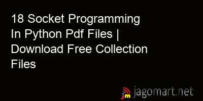 picture 18 Socket Programming In Python Pdf Files | Download Free Collection Files