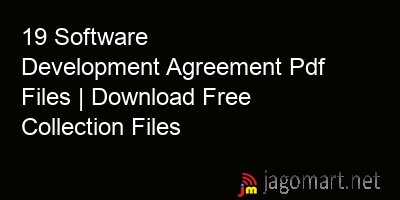 picture 19 Software Development Agreement Pdf Files | Download Free Collection Files