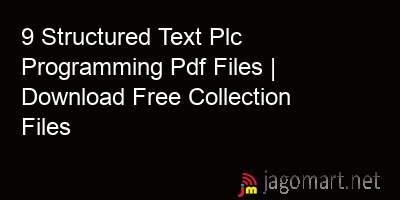 9 Structured Text Plc Programming Pdf Files | Download Free Collection ...