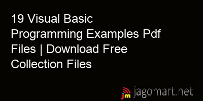 picture 19 Visual Basic Programming Examples Pdf Files | Download Free Collection Files