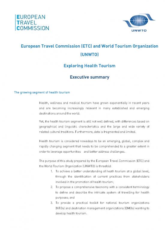 picture Tourism Pdf 199923 | 2018 Etc Unwto Exploring Health Tourism Executive Summary