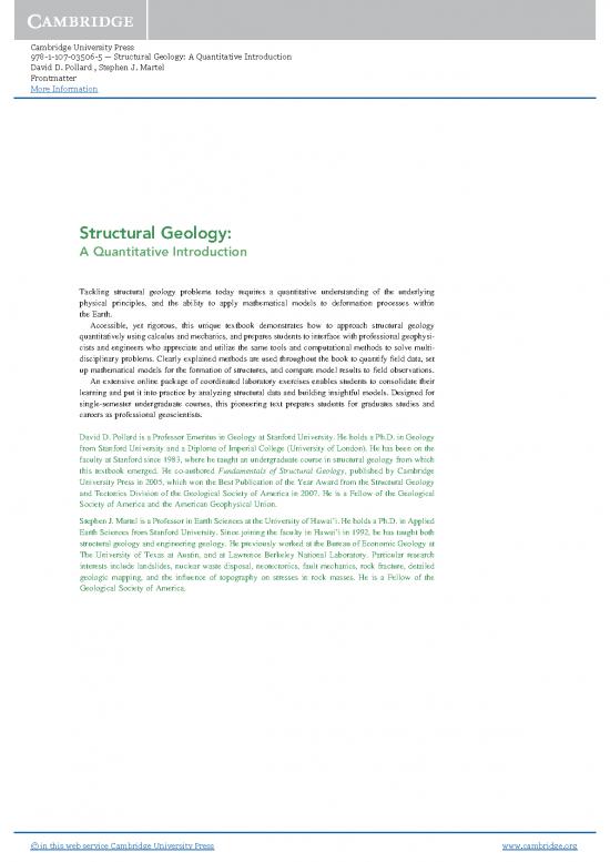 picture Geology Pdf 200564 | 9781107035065 Frontmatter