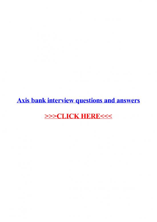 picture1_Axis Bank Interview Questions And Answers