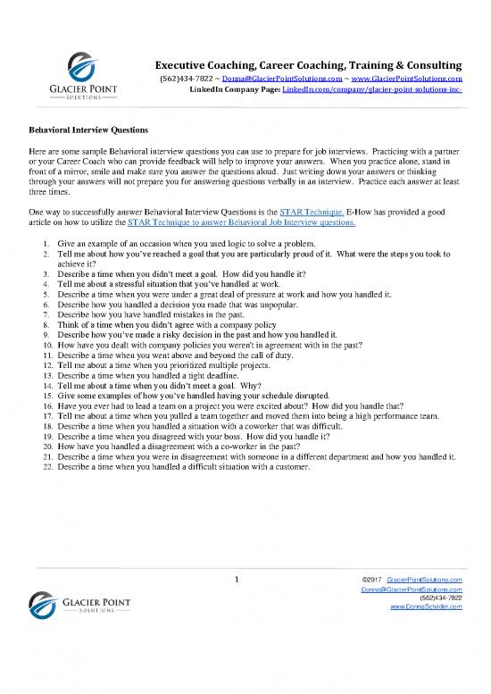 picture Pdf Job Interview 199348 | Behavioral Interview Questions 08 21 19