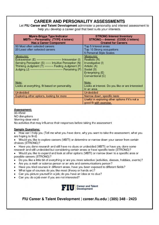 picture Career Pdf 198975 | Career Assessment Mbti Or Strong