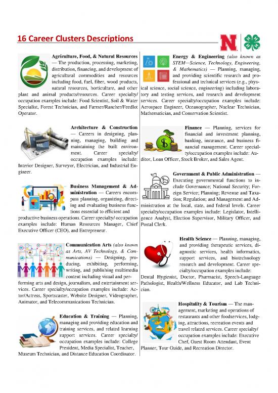 picture Career Pdf 198921 | Career Cluster Descriptions