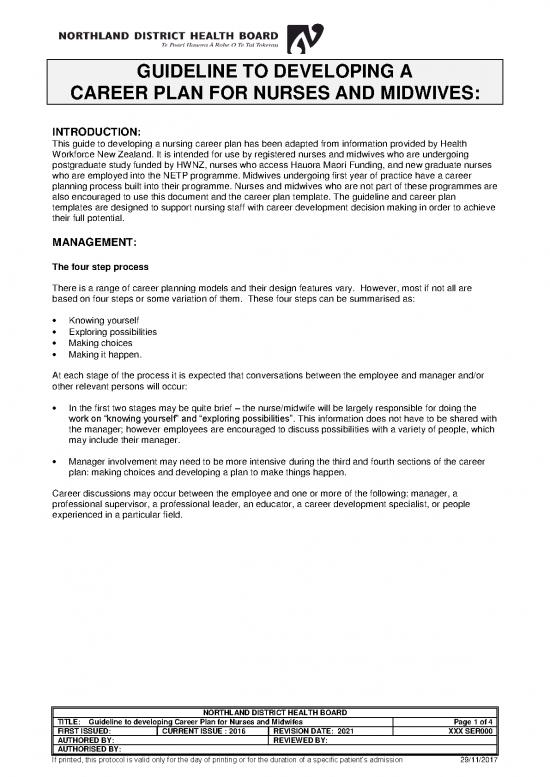 picture Career Development Plan Examples Pdf 199578 | Career Plan Combined Document 2017