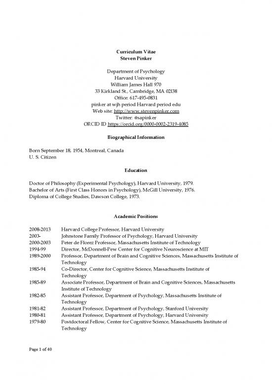 picture_Experimental Psychology Pdf 198748 | Cv Steven Pinker 2